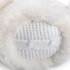 Harssidanzar Women's Winter Earmuffs, Sheepskin Earmuffs, Foldable Earmuffs, Outdoor Ear
