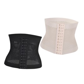 SAFIGLE 2pcs Maternity Recovery Waist Wraps Slimming Abdominal Strap Breathable Postpartum Support Belt for Women XL Black Light Apricot