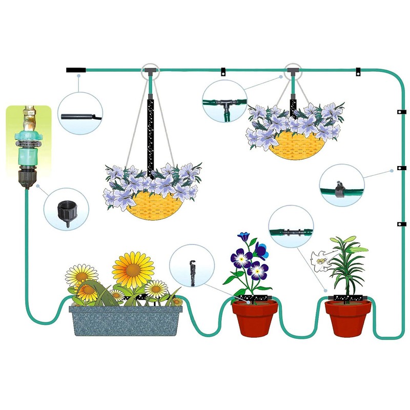 Royal Gardineer Mini Irrigation System: Plant Irrigation System for Balcony