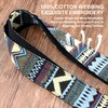 Nefelibata Banjo Strap 2" Wide Full Grain Leather Jacquard Embroidered