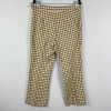 ModCloth Plaid Pants Womens 14 Yellow Black Boho Retro 90s