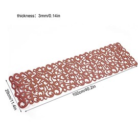 Rectangle Felt Table Runner 7 Colors Table Mats for Home Kitchen Decoration-40 X 11inch, Brown
