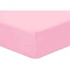 AmigoZone Plain Pollycotton Fitted Sheet Bunk Bed Small Single Fitted Sheet, Bunk Bed (76 x 190cm) - Pink