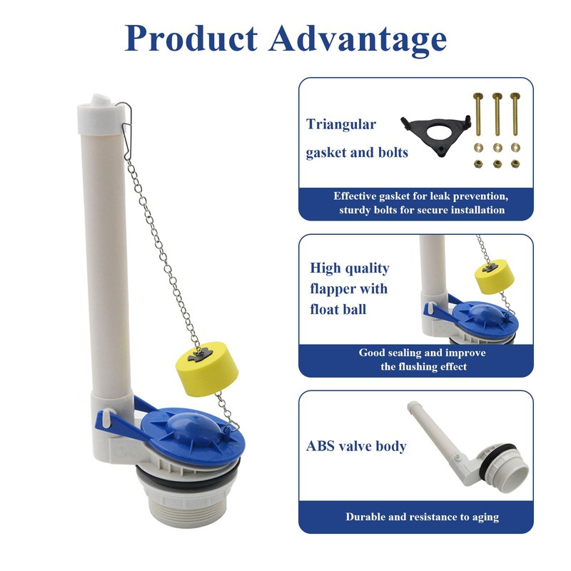 Goddessmoon Toilet Flush Valve Replacement Kit, Compatible with Kohler 85406,
