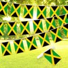 UD_G128 Jamaica 8.2 X 5.5 Inch Bunting Banner Flag 150D