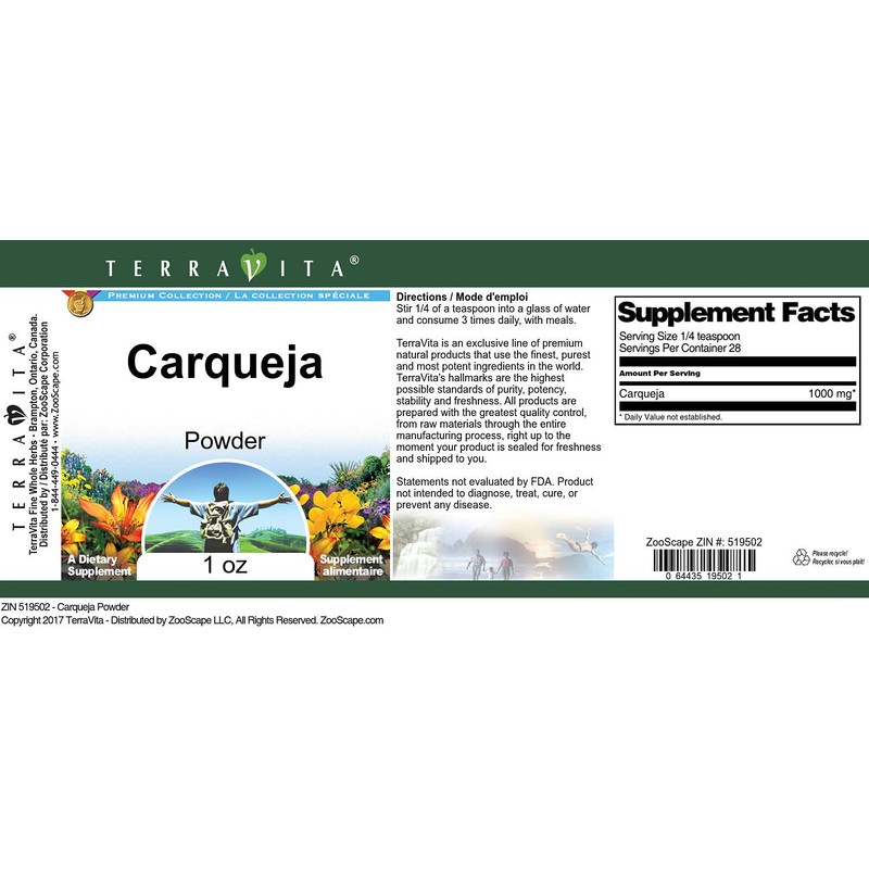 Carqueja Powder (1 oz, ZIN: 519502)