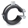 Cushioned Pipe Clamp, Pipe Size 3/8 In