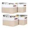 Univivi 15 inch Storage Baskets for Shelves with Handles Hard