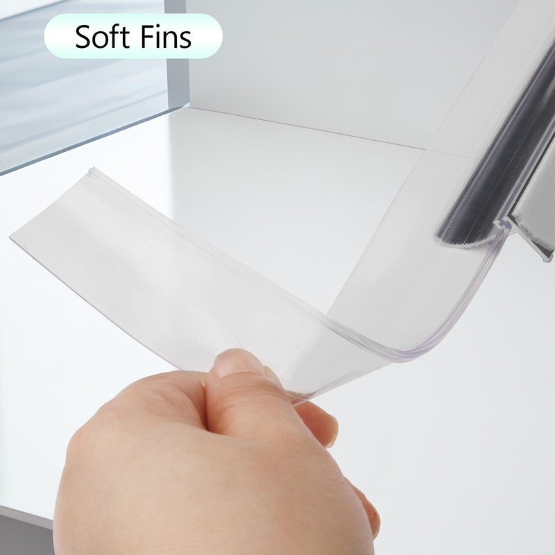 32" Shower Door Bottom Deflector for Chrome Framed Shower Door