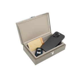 Recalma Keyless Go Protection Car Key Box Extra Large, Faraday Box Car Key Protection Keyless, Remote Key Shielding RFID Blocker Car Key Box, Shielding Box (Grey)