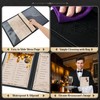FLKQC Restaurant Menu Covers Holders 8.5" x 11" | Pack