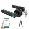 Smart Door Lock, Door Handle with APP Unlock, Biometric Door