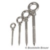 BOOTSTEILE BRAUER Eye Bolts with Wood Thread 8 x 80