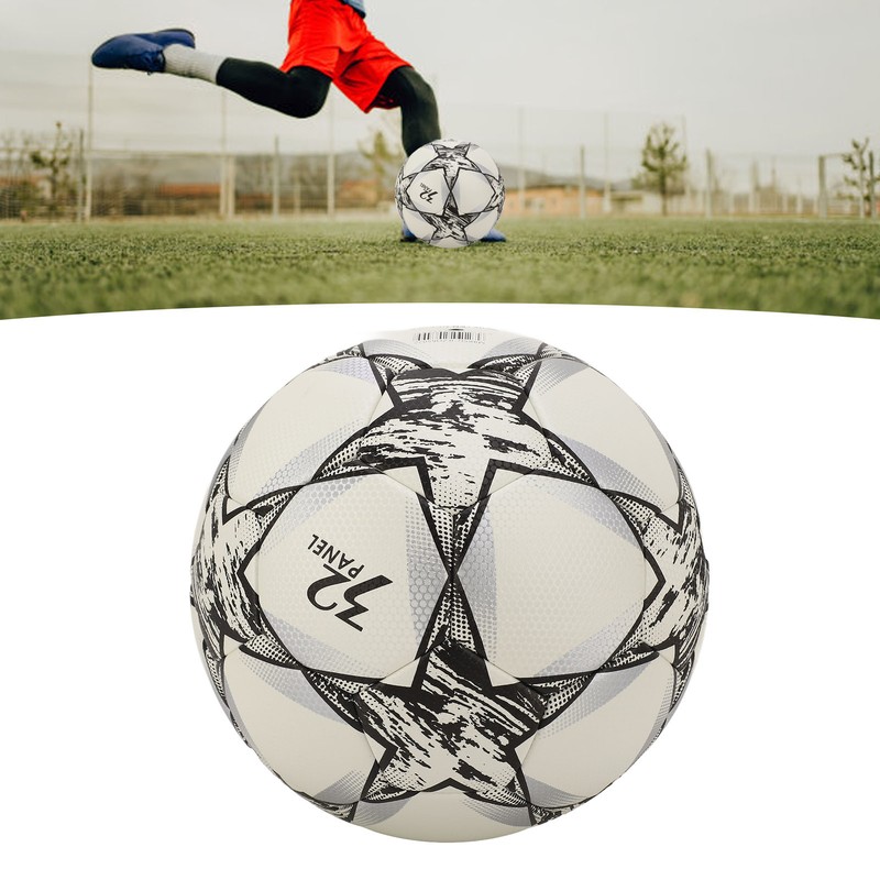 Soccer Ball Size 5 High Elasticity Kick Resistant PU Leather
