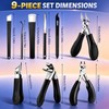 Heavy Duty Toenail Clippers for Seniors Thick Nails – 9-Piece