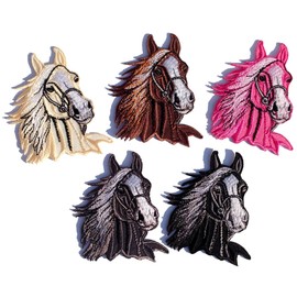 i-Patch - Patches - 0016 - Horse - Pony - Unicorn - Foal - Horse Head - Horses - Horses - Horseshoe - Horse Riding - Appliqué - Iron-On Patch - Sticker - Iron-On - Patch - Iron-On Patch