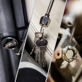 NoCry Premium Telescoping Magnetic Pickup Tool Set — Includes a 36in Flexible Claw Grabber Pickup Tool, a Magnet on a Stick with 16lb Pull Force, and a Magnetic Storage Tray