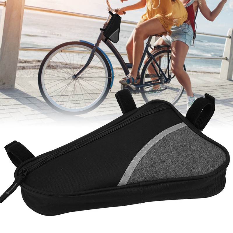 Bike Triangle Bag Outdoor AntiSplash Waterproof Front Beam Large Capacity