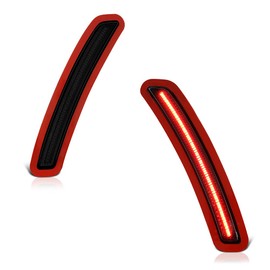 For 2020-2023 Toyota GR Supra J29 DB Smoke Lens Red LED Rear Bumper DRL Side Marker Light Fender Parking Lamp, Driver & Passenger Side