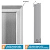 Sanbege 12"×24" Shower Niche with Divider, Brushed Stainless Steel Bathroom