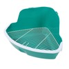 Small Animal Litter Box Fanshaped Rabbit Corner Toilet Box Potty