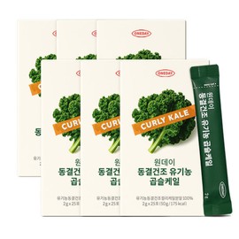 Days On 150일분 데이즈온 원데이 유기농 곱슬케일(컬리케일) 6박스 150 Days Supply DaysOn One Day Organic Curly Kale (Curly Kale) 6 Boxes