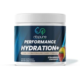 nbpure Hydration+ Electrolyte Powder – Natural Hydration & Recovery for Men & Women – Sea Salt, Potassium, Magnesium, Vegan BCAAs – Fasting Friendly