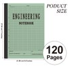 Motiskyy Engineering Notebook 120 Pages Grid Format 8.5" x 11"