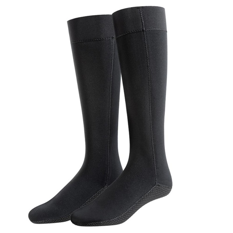 1 Pair 3mm Neoprene Socks Unisex Long Thick Diving Socks