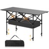 RootRise Camping Table Portable, Folding Roll-Up Picnic Table with Carry