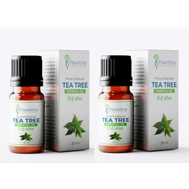 Tea Tree Essential Oil, Pure & Natural, 60 ml (2 x 30 ml)