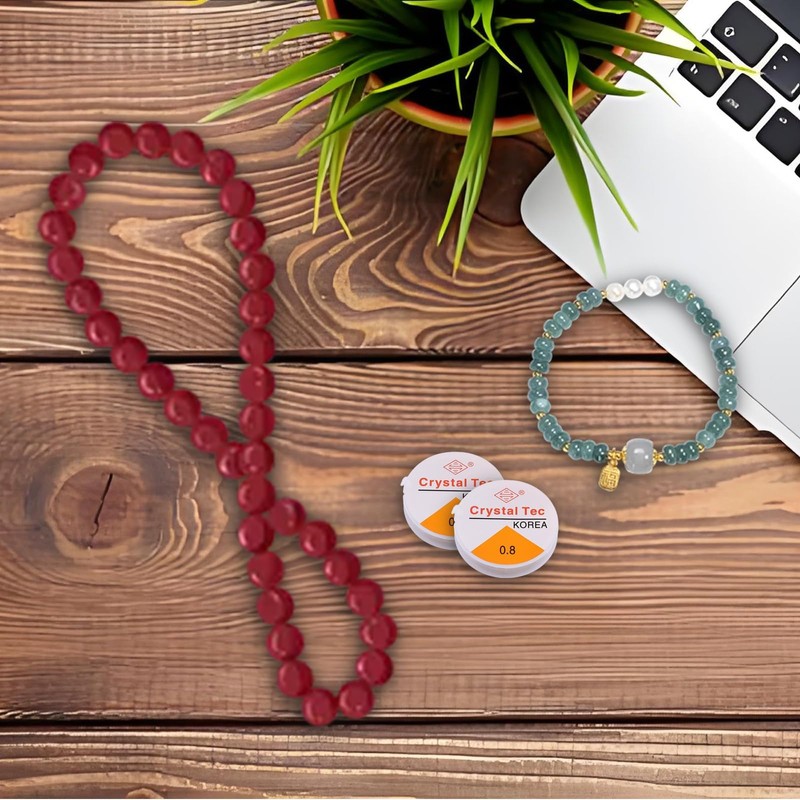 10 Rolls Clear Elastic Thread, Clear Elastic String for Bracelet