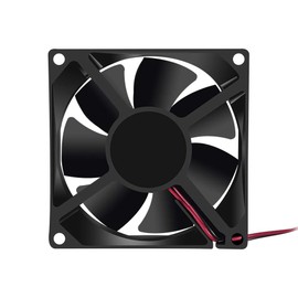 80 mm Fan 80 mm x 80 mm x 25 mm DC 24 V 8025 Fan Brushless 25 mm Fan for Cooling PC Computer Case CPU Cooler Radiators 2 Pin (Pack of 2)