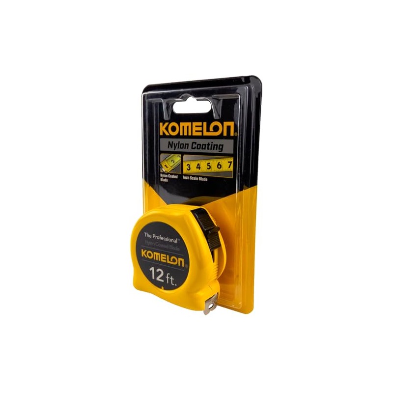 Komelon 4912 The Professional Nylon Coated Steel Blade Tape Measure