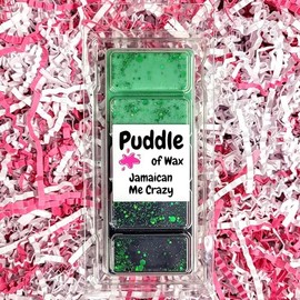 Puddle of Wax - Jamaican Me Crazy Soy Wax Melt Snap Bar - 50g - Fruity Scent - Vegan Friendly - Made in the UK