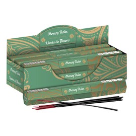 Punto Aroma - Incienso - Ingredientes Naturales - Tiempo de combustión de 35 a 40min - Contenido: 6 Cajas con 20 varitas de Incienso Cada una - Lluvia de Dinero