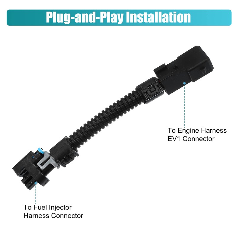 A ABSOPRO Wiring Harness Connection Adaptor for Injectors