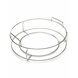 Replacement 1-Piece ConvEGGtor Basket for Large(18in) Big Green Egg, EGGpsnder Accessories - Easy Placement or Removal of Ceramic Heat Deflector Pizza Stone or Cast Iron Plate Setter, Stainless