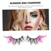 Mikinona 2 Pairs Long False Lashes Fluorescence Eyelash Extensions Glittery