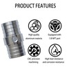 1-1/4" Radiator Hose Barb Coupler with 1/8" NPT Steam Port