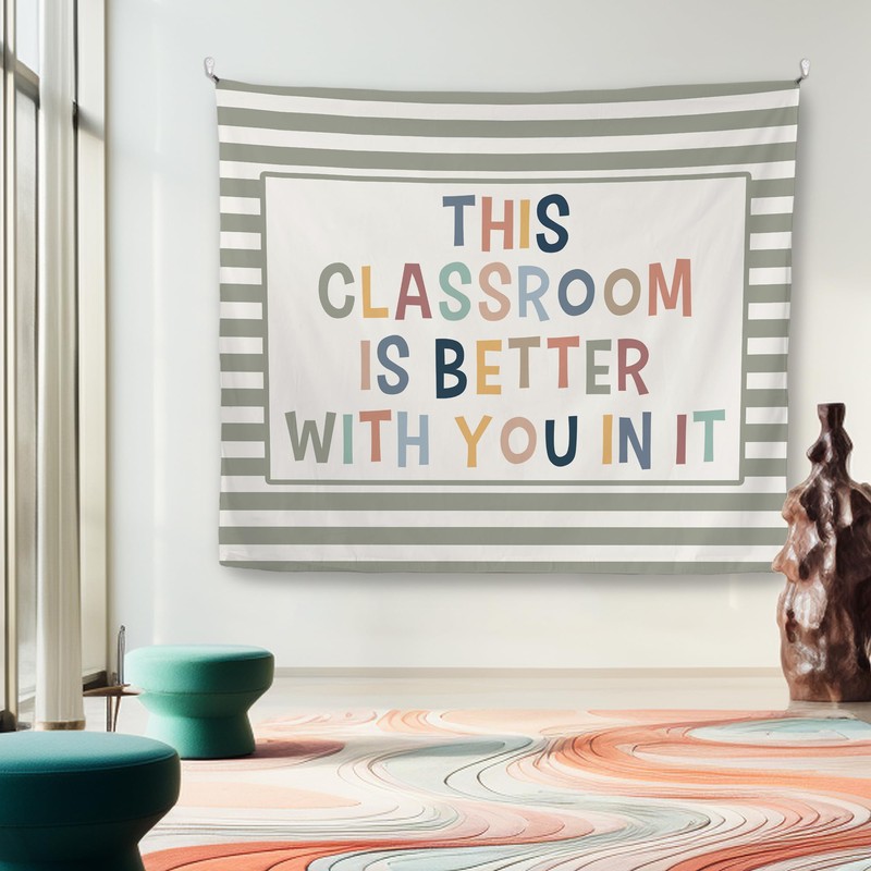 Mcehtle Boho Classroom Tapestry, This Classroom Is Better with You