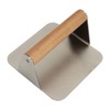 Burger Smasher 304 Stainless Steel Square Handheld Burger Press Wooden