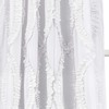 Lush Decor Single Window Curtain Panel White 95 by 54-inch