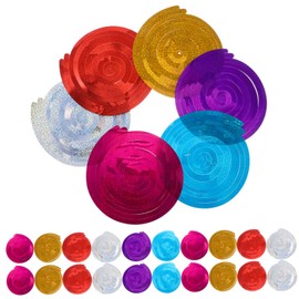 iplusmile 5 Sets Ceiling Hanging Swirl Decorations Mixed Color Spiral Ornaments for Birthday Graduation Christmas and Shower Parties Material for Reusable Festive Decor