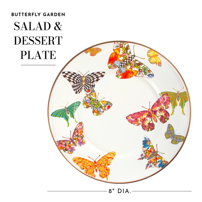 MACKENZIE-CHILDS Enamel Salad and Dessert Plate, Small Plate for a