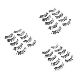 Healeved 3sets Dense Lash Extensions Eyelashes Cross Lashes Clusters Comfortable Wear for Daily Makeup 5pairs*3
