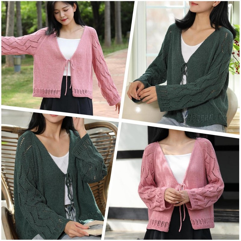 Cotton, Bamboo and Linen Blended Yarn, DK, Light Worsted Weight,