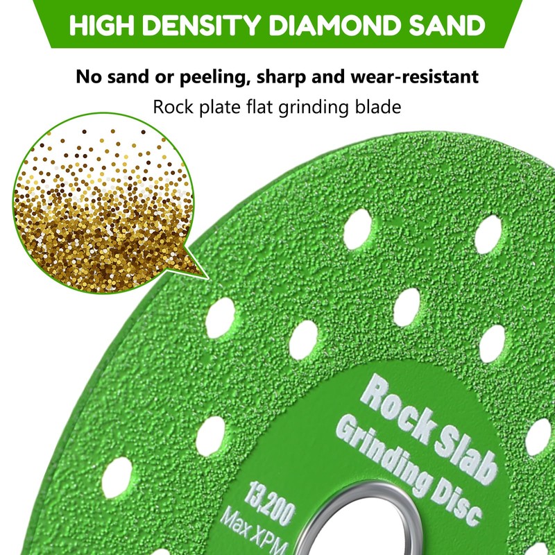 Lothee 5 Pcs Rock Slab Grinding Disc, 4 Inch Glass