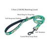 Olahibi Dog Collar and Leash Combo Set, Cute Daisy Pattern,