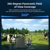Techage 4G LTE Cellular Solar Security Camera Wireless Outdoor, 2.5K